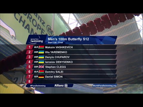 Men's 100m Butterfly S12 Final | Dublin 2018