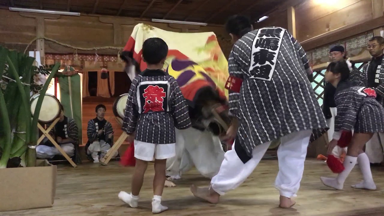 2017大水上神社獅子舞祭り 黒嶋東組