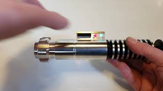 Luke ep8 creepy uncle custom lightsaber