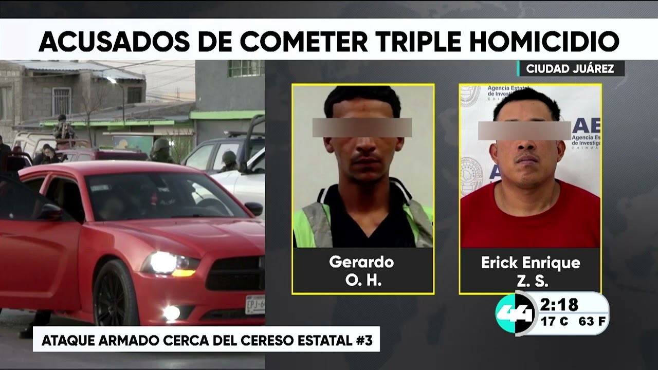 Acusados de ejecutar a 3 cerca del CERESO #3