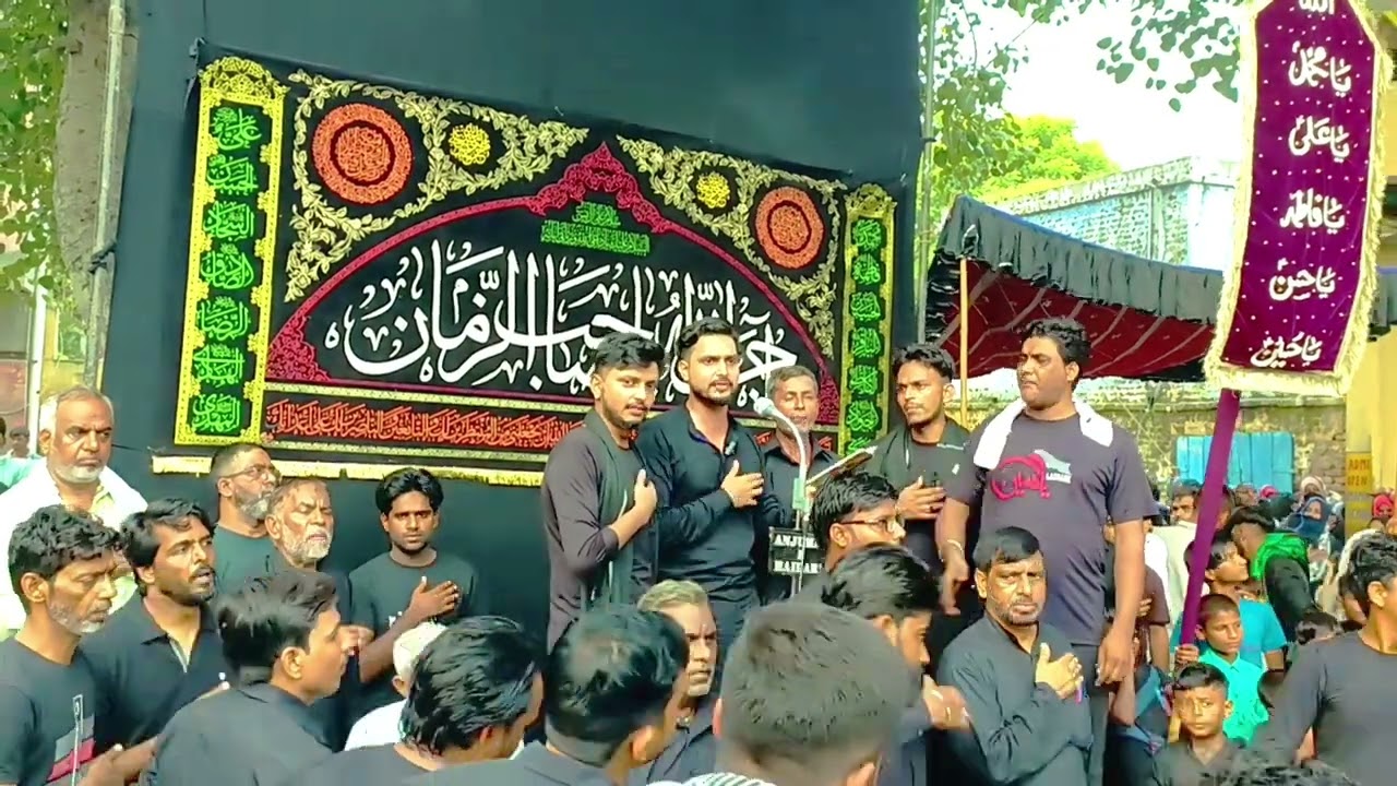 Rajheti Azadari 6 #moharram julos /Noha _khan!/Hasan Asakri s b =Kalam by jnab Rahi s.b