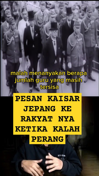 Kekalahan yang Mengubah Sejarah! Pidato Kaisar Jepang untuk Rakyatnya