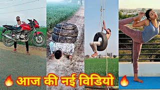 Tik-Tok VMate Desi Powerful Bodybuilder Desi Workout💪💪💪🔥🔥  Motivatonal  Indian Army HR8D VMate