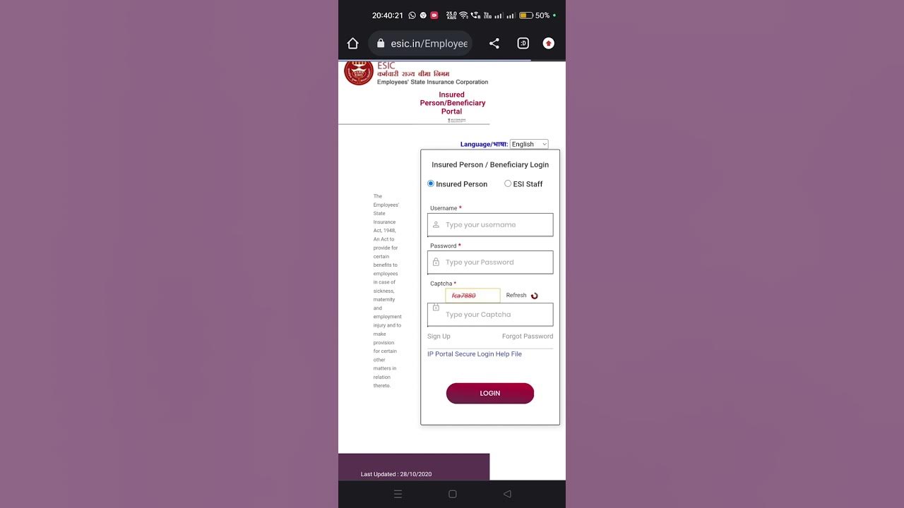 HOW TO DOWNLOAD ESIC APP AND HOW TO CREATE PASSWORD OF IP portal - YouTube