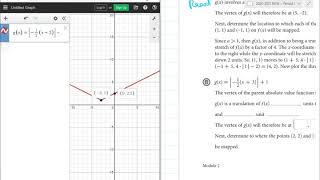 Using Desmos to Graph Absolute Value