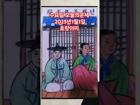 호랑이띠 오늘의운세 2025년1월1일 운세 #운세 #오늘의운세 #호랑이띠운세 #호랑이띠