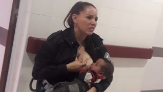 Photo Of Police Officer Breastfeeding Malnourished Baby Goes Viral