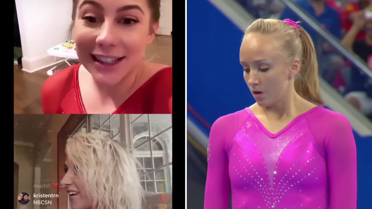 Shawn Johnson and Nastia Liukin Rewatching the 2008 Olympic AA Final