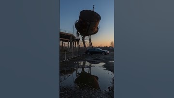 Water Tower Collapses on a Mercedes with AI #shorts #animation #watertower #mercedes #car