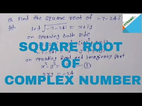 How to find square root of complex number| in Hindi