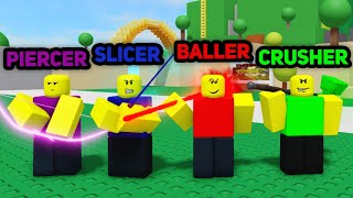 We became the BALLER, SLICER, PIERCER, and CRUSHER in Combat Warriors! ( Roblox) 