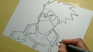 Passo a passo: Kakashi Nota de - Aprenda a desenhar anime