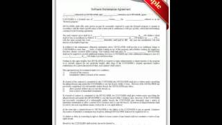 Free Printable "Software Maintenance Agreement" Forms