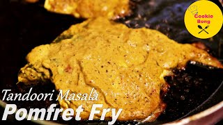 Tandoori Masala Pomfret Fry Recipe Bengali-Pan fried pomfret recipe -তন্দুরি মশলা দিয়ে পমফ্রেট ফ্রাই