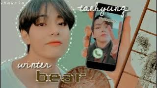 taehyung 🐻 winter bear (call taehyung   rain   acapella)