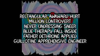 Word Disassociation - Lemon Demon/Neil Cicierega | Lyric Video