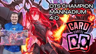 WHAT FIRE FORMAT?!? UNDEFEATED MANNADIUM OTS CHAMPION DECK PROFILE 🔥