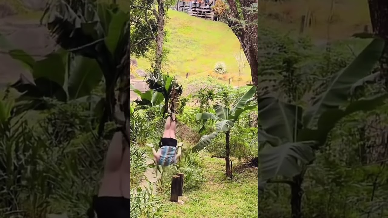 Woman Falls From Zip-line and Gets Incredibly Lucky! 