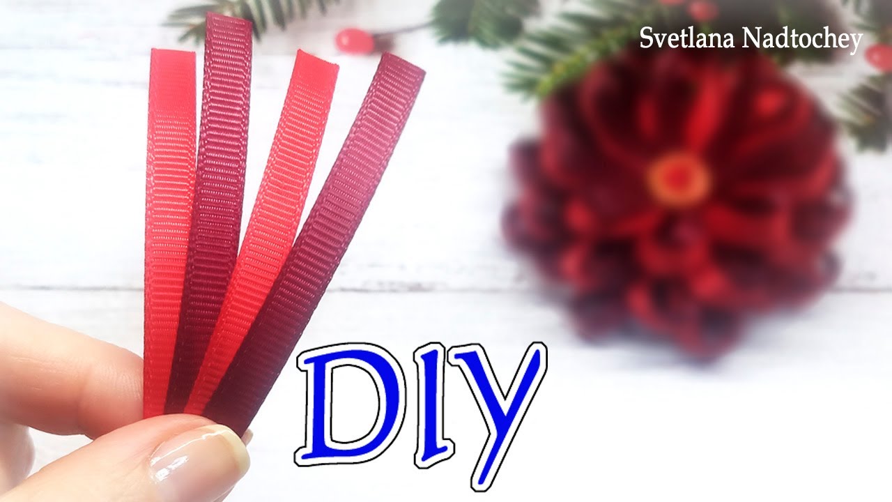 Очень просто! Красиво! Бантики из узкой ленты