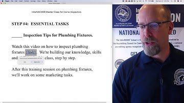 Master Class for Home Inspectors: Step 4, Inspection Tips for Plumbing Fixtures