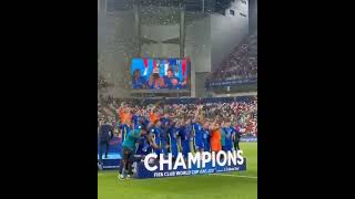 Chelsea world cup champions celebration 💙🏆🌎 #chelsea #chelseafc #fifa22 #championsleague #cfc