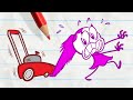 The Lawn MOWS OVER Pencilmate!? | Pencilmation Cartoons!