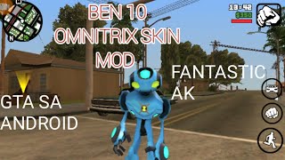 BEN 10 OMNITRIX SKIN WITH POWER MOD ONLY 1MB FOR GTA SA ANDROID BY Modding AK screenshot 3