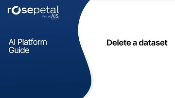 Deleting Datasets in Rosepetal