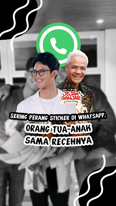 ALAM ADU STIKER WHATSAAP SAMA PAK GANJAR 🤣 | #shorts #ganjarpranowo #jejakganjar