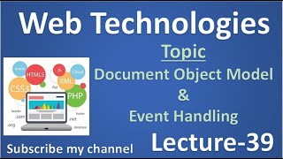 (39) Web Technologies- DOM & Event Handling (Lecture-39)