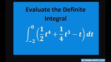 Evaluate the definite integral over [-2, 0] for (1/2 t^4 + 1/4 t^3 - t) dt