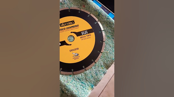 Disco diamantado 9" para concreto