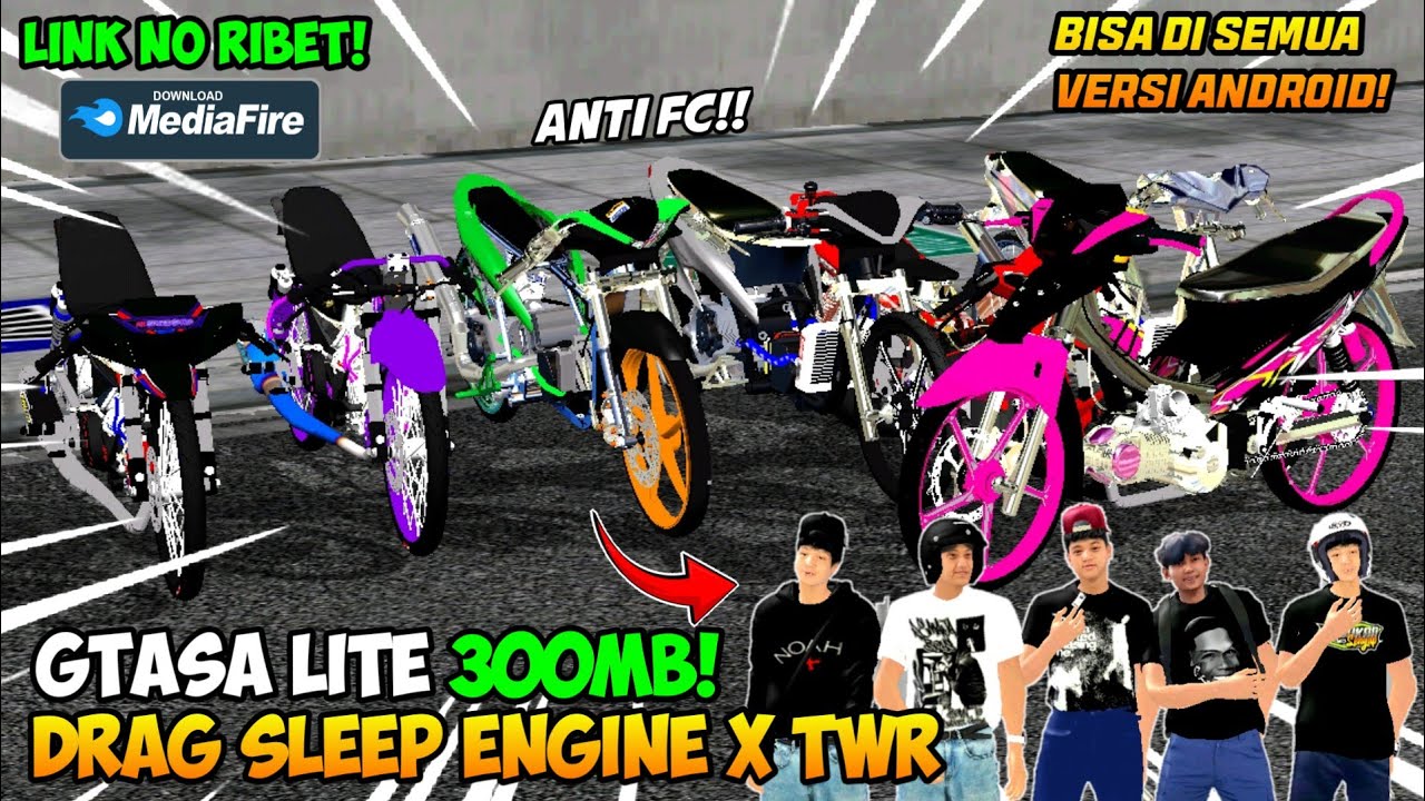 RILIS‼️GTA SA LITE MOD DRAG MATIC SLEEP ENGINE X TAWURAN TERBARU SUPPORT SEMUA ANDROID‼️