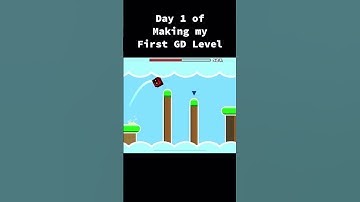 Day 1 of Making my First GD Level #gaming #geometrydash