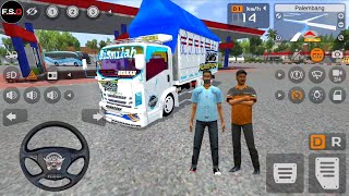 Isuzu Giga Putih Tawakal S # Mod Bussid Android Gameplay screenshot 2