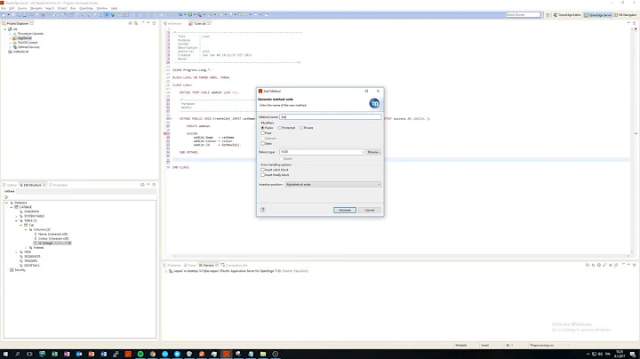 OpenEdge ABL Web Application REST service tutorial