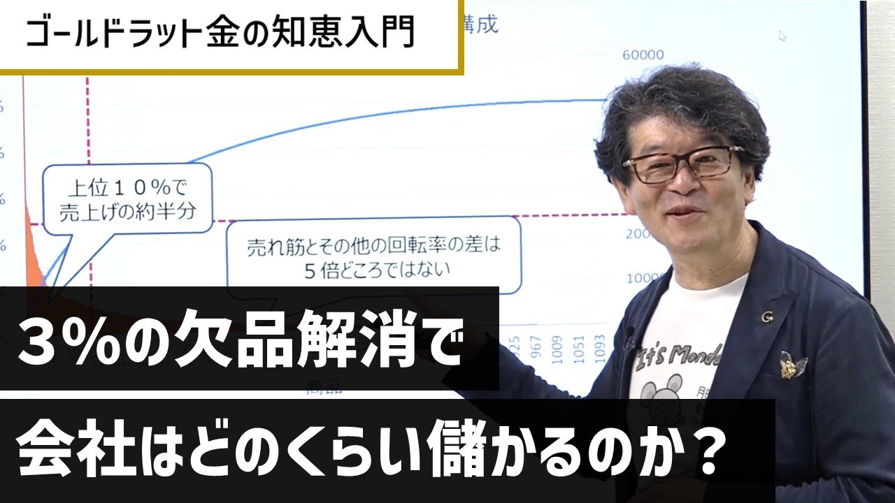 3％の欠品解消で会社はどのくらい儲かるのか？ （『ザ・ゴール