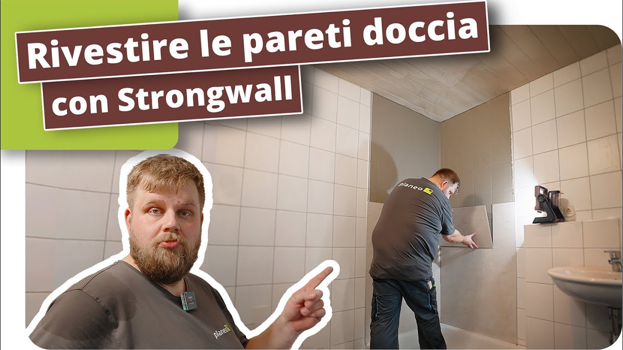 Modernizzare la doccia Rivestire le vecchie piastrelle con pannelli moderni