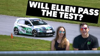 Ellen Attempts to Pass HPDE 2 with VW GTI Race Car