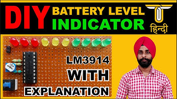 DIY BATTERY  LEVEL INDICATOR WITH CIRCUIT EXPLANATION | LM3904 EXPLAINED
