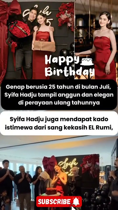 Cantiknya Syifa Hadju di perayaan Ulang tahunnya #trending #viral #infoartis #syifahadju