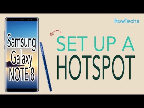 Samsung Galaxy Note 8 - How to Set Up a Wifi Hotspot