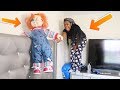 C#UC KY DOLL IS ALIVE SCAR3 PRANK ON GIRLFRIEND!!! (SHE WENT CRAZY)