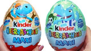 НОВИНКА 2018 Киндер Сюрприз МАКСИ Семейка Бегемотиков Unboxing Kinder Surprise MAXI Happos Family
