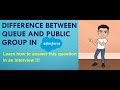 Difference between queue and public group in salesforce