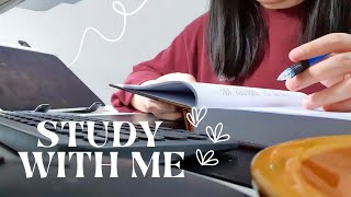 study with me | pumpkin spice latte season 🍂, chill lofi music, 1 hour