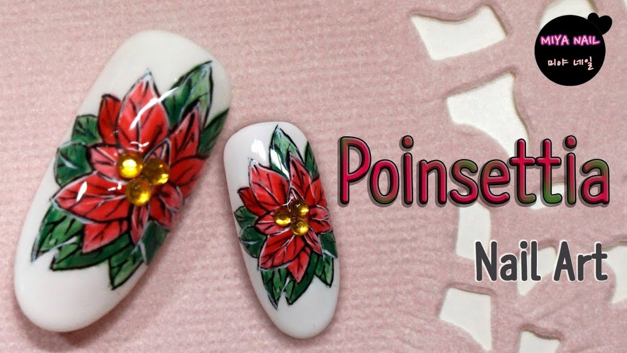 4. Dried Poinsettia Nail Art Ideas for the Holidays - wide 7