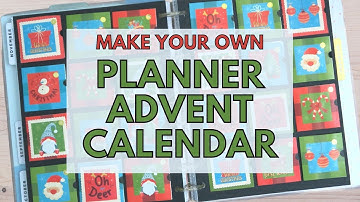 MAKE YOUR OWN PLANNER ADVENT CALENDAR 2022 - DIY DOLLAR TREE CRAFTS