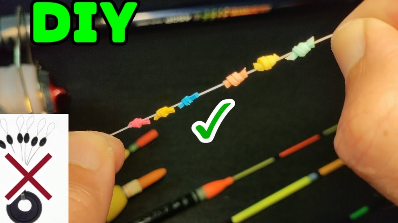 DIY Fishing How to make " Rubber space beans " and " Fishing Float