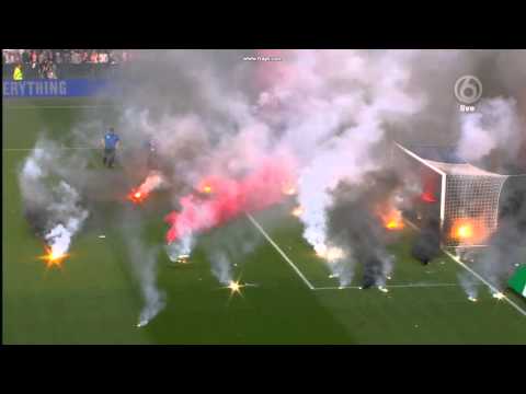sfeerbeelden (vuurwerk) PEC Zwolle - Ajax 20-04-2014 Knvb beker